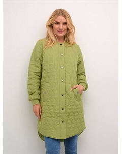 Пуховик стандартного кроя, зеленый Kaffe