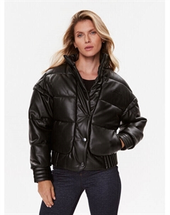 Пуховик стандартного кроя, черный Guess