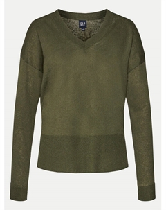 Пуловер свободного кроя, зеленый Gap