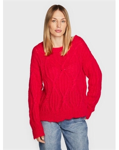 Пуловер свободного кроя, красный Twinset