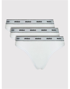 Набор из 3 стрингов, белый Hugo