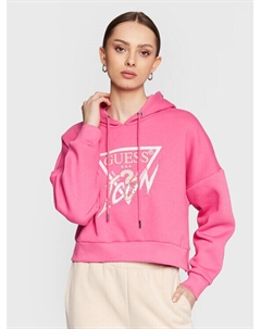 Толстовка свободного кроя, розовый Guess