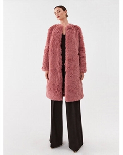 Шуба стандартного кроя, розовый Twinset