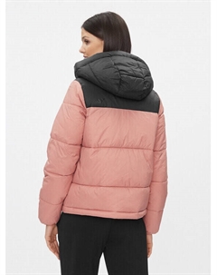 Пуховик стандартного кроя, коралловый 4f