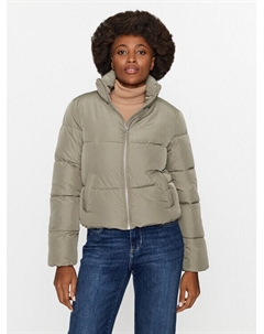 Пуховик стандартного кроя, серый Jdy