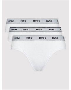 Комплект из 3 классических женских трусов, белый Hugo