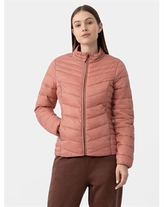 Пуховик узкого кроя, коралловый 4f