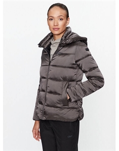 Пуховик стандартного кроя, серый Cmp