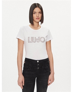 Футболка стандартного кроя, белый Liu jo