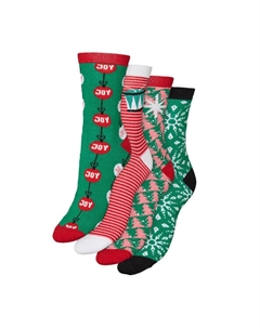 Комплект из 4 высоких женских носков, мультиколор Vero moda