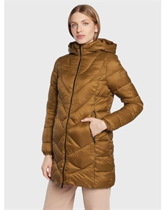 Пуховик стандартного кроя, коричневый Cmp