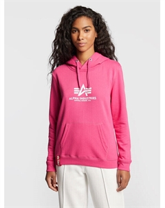 Толстовка обычного кроя, розовый Alpha industries