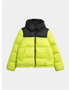Пуховик стандартного кроя, зеленый 4f