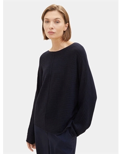 Пуловер свободного кроя, синий Tom tailor