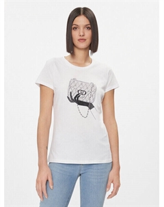 Футболка стандартного кроя, белый Liu jo