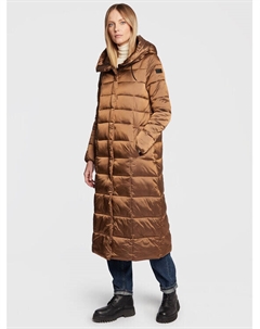 Пуховик стандартного кроя, коричневый Cmp