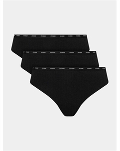 Комплект из 3 классических женских трусов, черный Guess