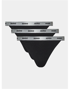 Набор из 3 стрингов, черный Hugo