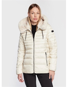 Пуховик стандартного кроя, экрю Cmp