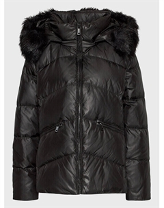 Пуховик стандартного кроя, черный Calvin klein