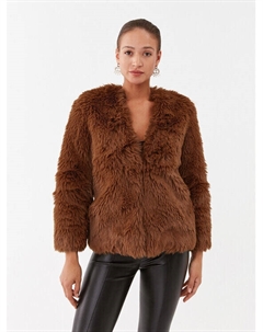 Приталенное шуба из меха, коричневый Twinset