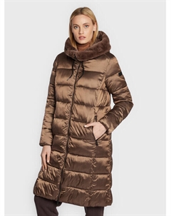 Пуховик стандартного кроя, коричневый Cmp