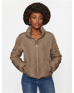 Пуховик стандартного кроя, коричневый Jdy