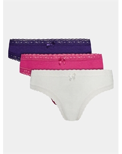 Комплект из 3 бразильских женских трусов Hunkemöller, розовый Hunkemoller