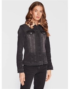 Джинсовая куртка стандартного кроя, черный Liu jo