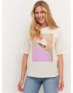 Футболка свободного кроя, белый Kaffe