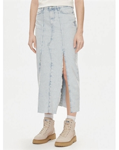 Джинсовая юбка стандартного кроя, синий Liu jo