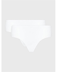 Комплект из 2 классических женских трусов, белый Puma