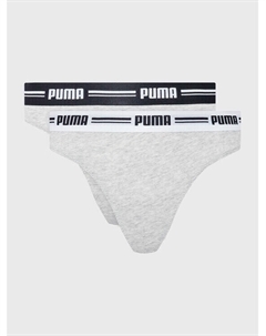 Набор из 2 стрингов, серый Puma