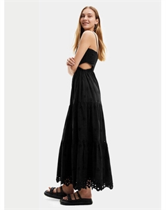 Летнее платье стандартного кроя, черный Desigual