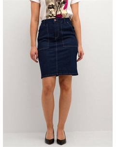 Джинсовая юбка стандартного кроя, синий Kaffe
