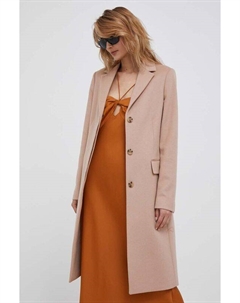 Шерстяное пальто, розовый Calvin klein