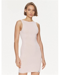 Летнее платье приталенного кроя, розовый Calvin klein