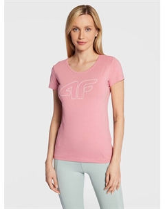 Футболка стандартного кроя, розовый 4f