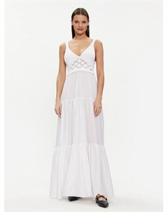 Летнее платье стандартного кроя, белый Liu jo