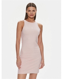 Летнее платье приталенного кроя, розовый Calvin klein