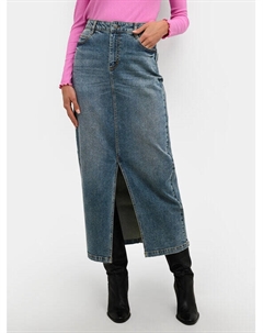 Джинсовая юбка стандартного кроя, синий Kaffe