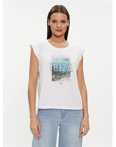 Футболка стандартного кроя, белый Liu jo