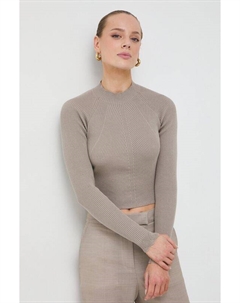 Хлопковый свитер, коричневый Guess