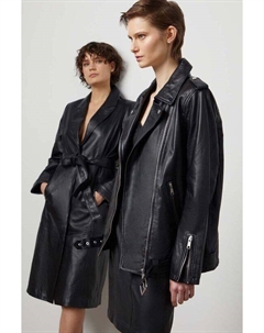 Кожаный пиджак, черный Answear lab