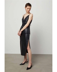 Кожаный топ, черный Answear lab