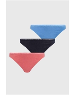 Стринги, 3 шт., темно-синий Tommy hilfiger