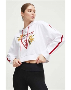 Хлопковая толстовка, белый Guess