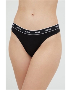 Стринги (3 шт.) 50469681, черный Hugo