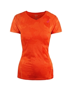 Женская беговая футболка оранжевого цвета Motion Dry, розовый Asics