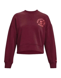 Женский флисовый пуловер Project Rock, бургундия Under armour